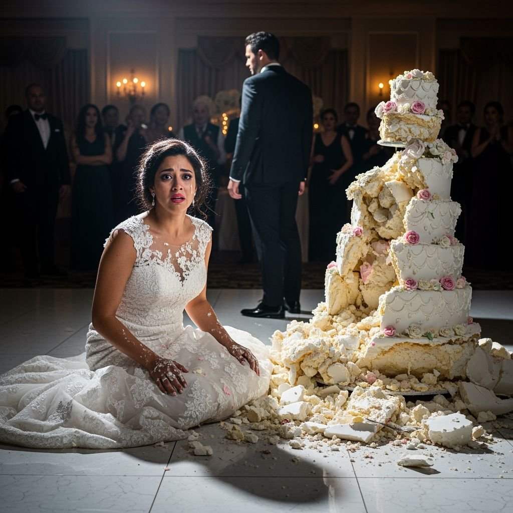 El amargo sabor de la traición en el altar: lo que el pastel destruido no pudo ocultar