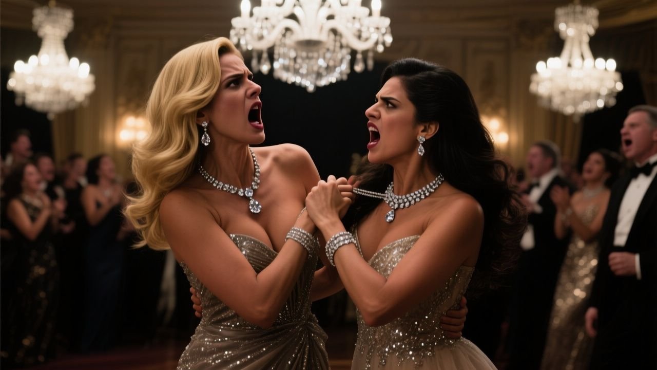 El collar de diamantes en el cuello equivocado: la escena que paralizó la gala, pero nadie vio venir el golpe final