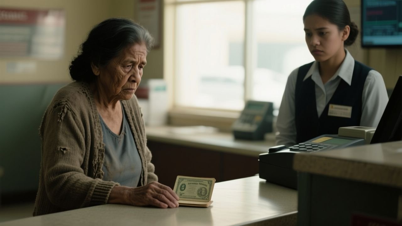 El día que el banco se quedó en silencio ante una anciana que solo quería veinte dólares