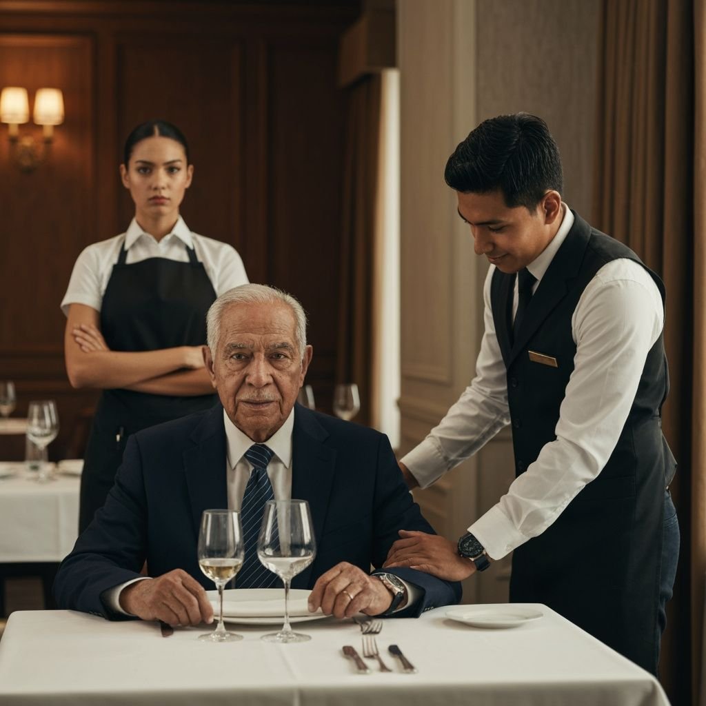 El desprecio de una mesera hacia un anciano "pobre" que terminó dándole la lección de su vida