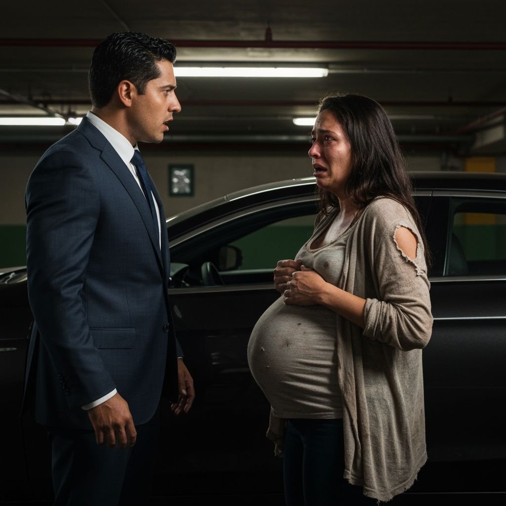 El milagro en el estacionamiento: Seis meses después de enterrar a su esposa, ella aparece frente a él con una noticia que cambiará su vida para siempre
