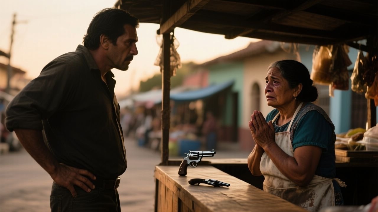El revólver sobre el puesto de doña Rosa y la frase que nadie esperaba cuando le dijo que buscaba a Juanito