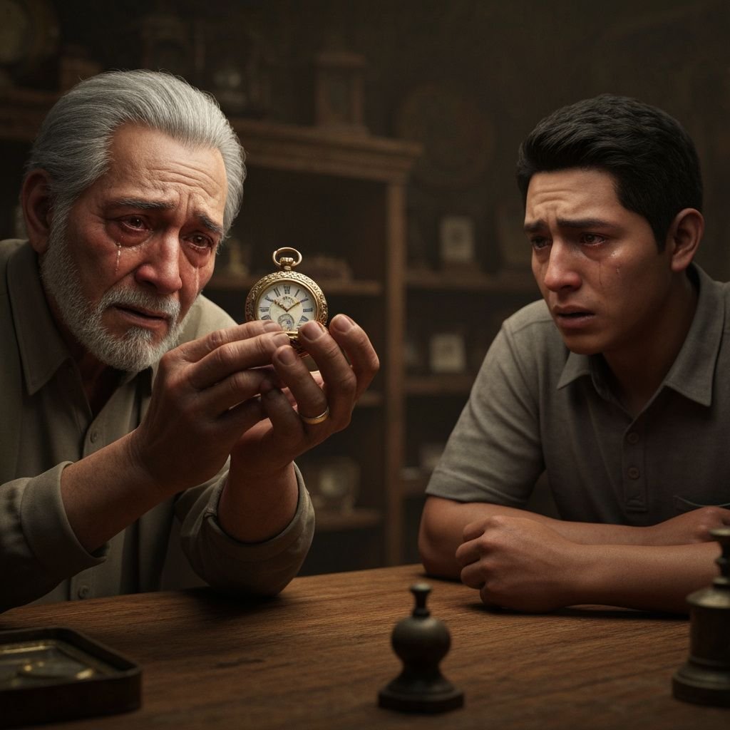 El secreto grabado en el oro: El día que un reloj de bolsillo detuvo el tiempo y unió dos vidas rotas