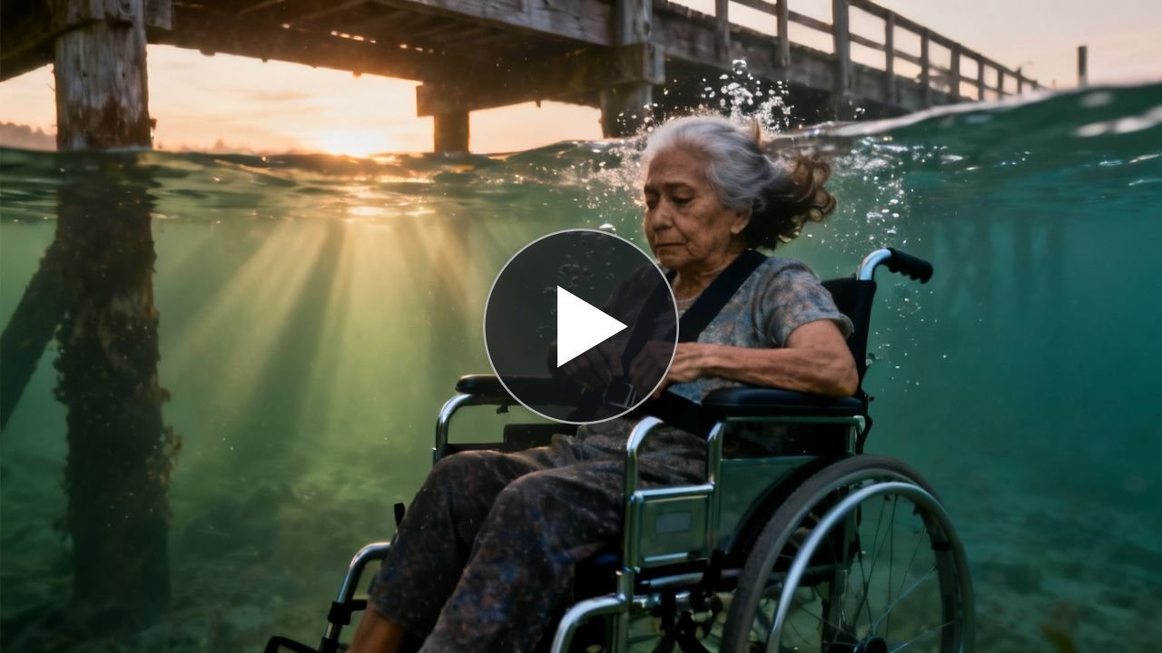 La anciana de la silla de ruedas en el muelle de Pucusana: lo que hizo bajo el agua nadie lo vio venir