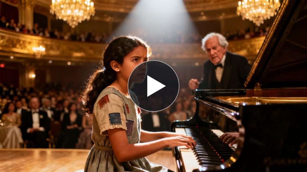 (Parte 2) Historia Completa: La niña del vestido remendado que se sentó al piano de la gala y anunció que tocaría la canción robada