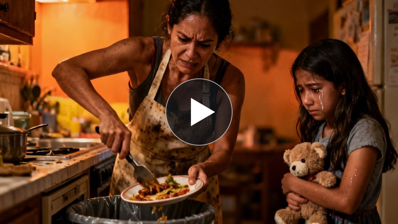 ¿Por qué la niña le pidió a su papá que abriera el refrigerador antes de decir que ya había comido?