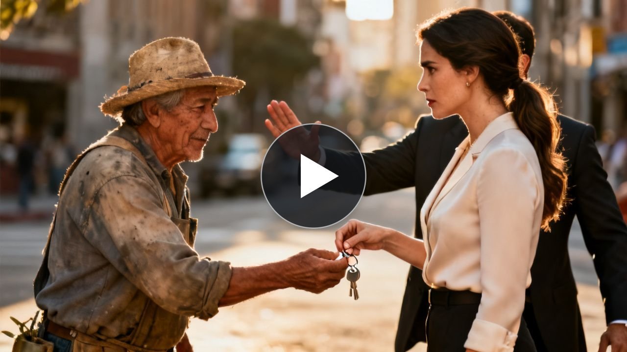 La llave que una hija le puso en la mano a su padre frente al hombre del traje