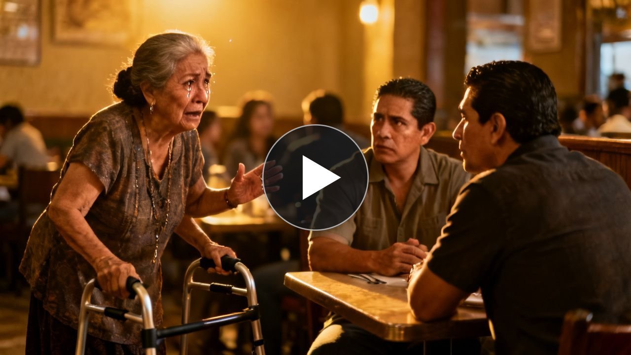(Parte 2) Historia Completa: "¿De dónde sacó esa foto?" — la frase que heló el restaurante cuando la anciana del andador pidió unos hijos prestados