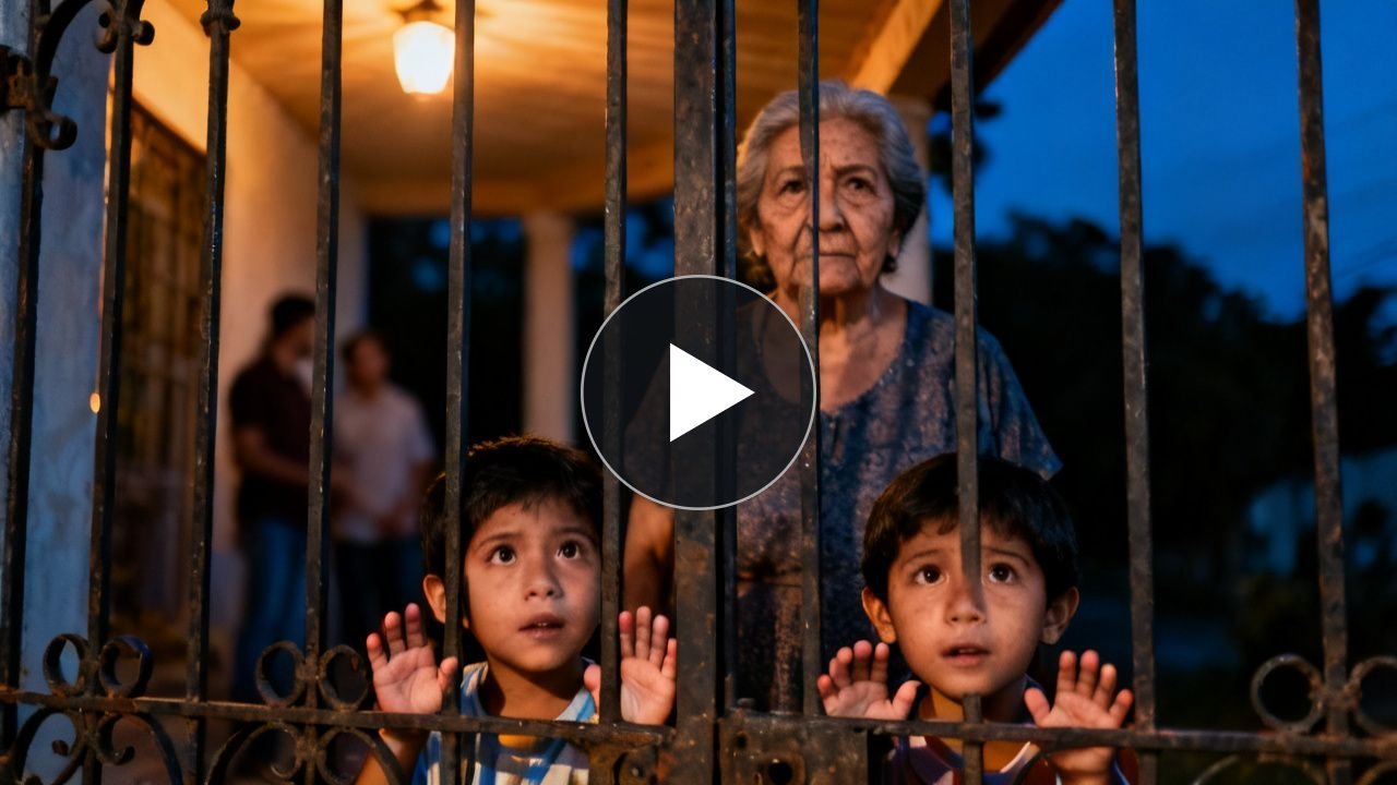 Las manos de los niños pegadas a la reja de la abuela a las 11 de la noche