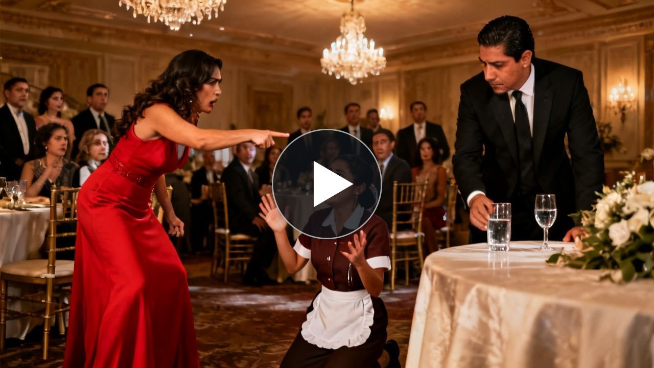 El vestido rojo exigió sacarla, hasta que él probó el agua y preguntó quién la había tocado