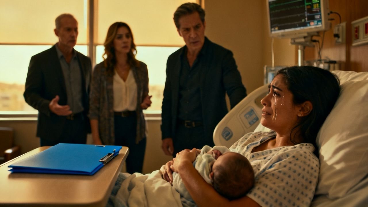 La carpeta azul que mi madre trajo al hospital el día que nació mi hijo