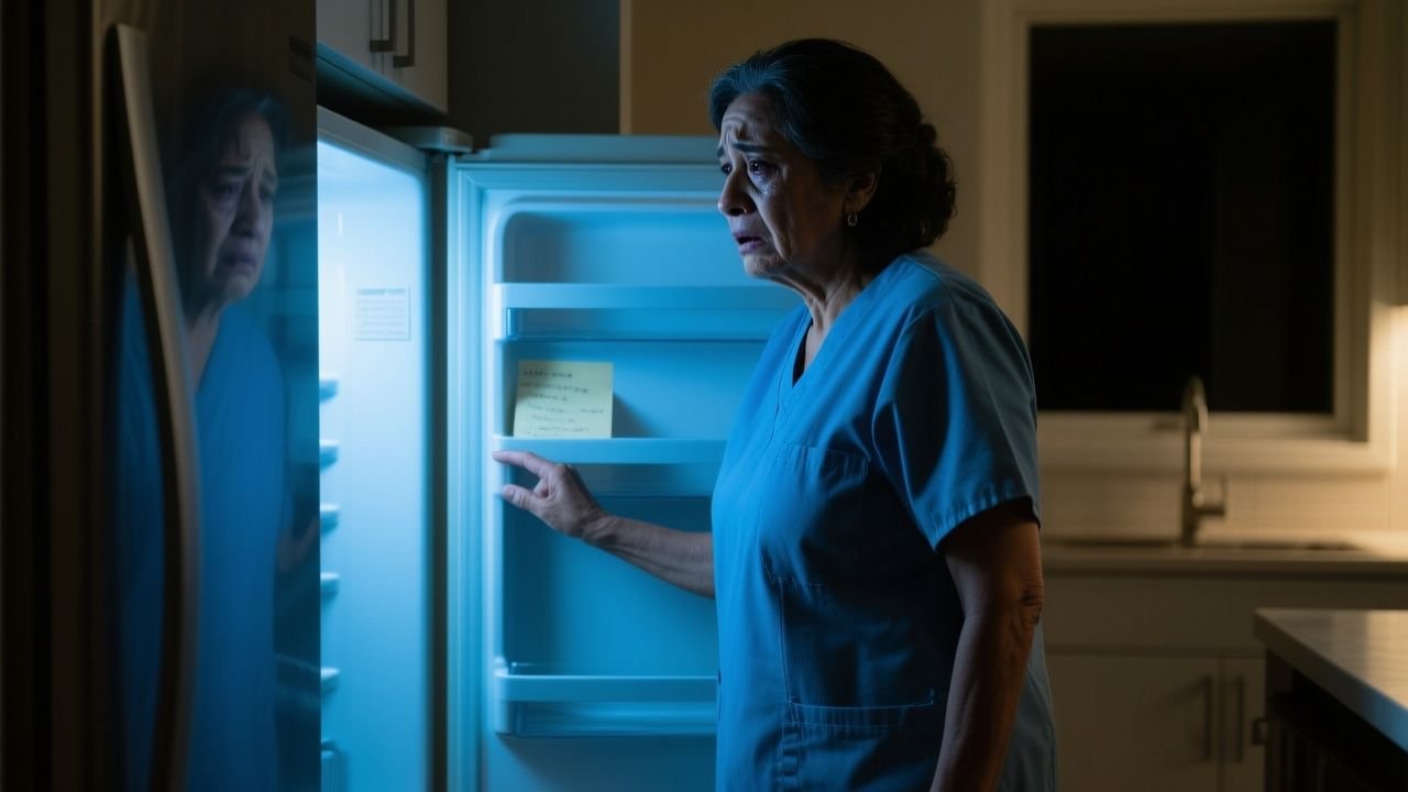 La enfermera que salvaba vidas en el hospital llegó a casa y encontró su propio nombre tachado en la puerta del refrigerador