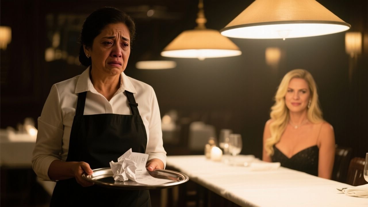 La funda de cuero que vio todo: cuando la señora de la sociedad le tiró la propina a la mesera, no sabía que esa misma noche le tocaría el pecho a su marido