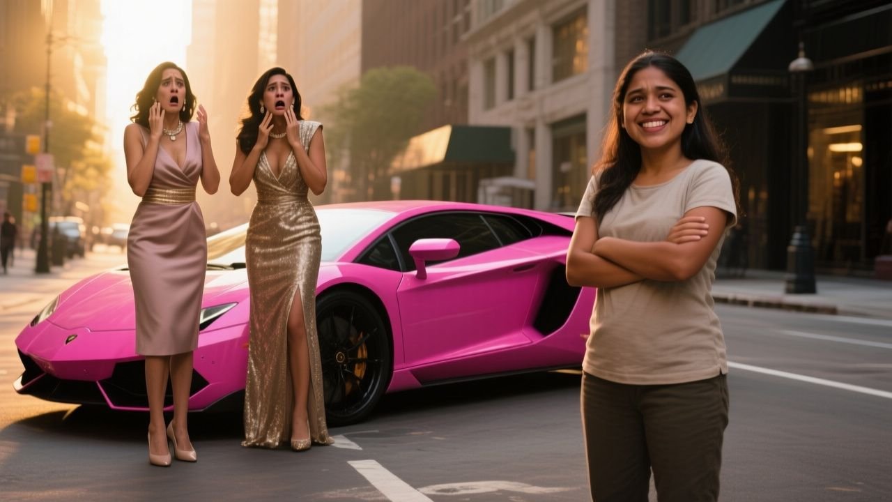 La frase “¿Y usted cómo sabe que no es mío?” congeló a las dos mujeres junto al Ferrari rosa