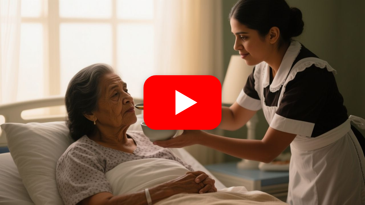 (Parte 2) La Historia completa: La anciana se negaba a comer hasta que una sirvienta dijo cuatro palabras que la hicieron ceder frente a las cámaras