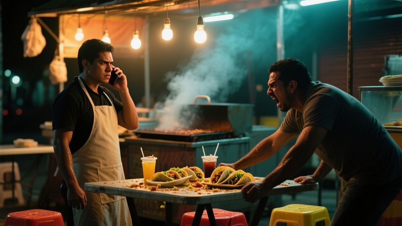 "Vengan, ya están aquí": la frase que congeló a todos en el puesto de tacos